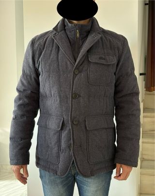 Americana acolchada Lacoste gris azulado