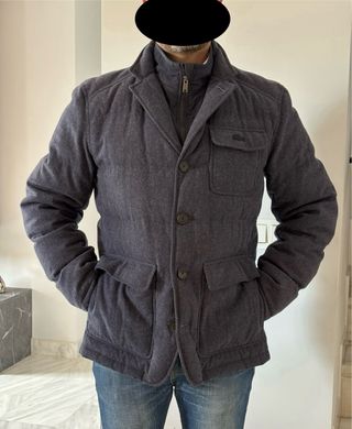 Americana acolchada Lacoste gris azulado