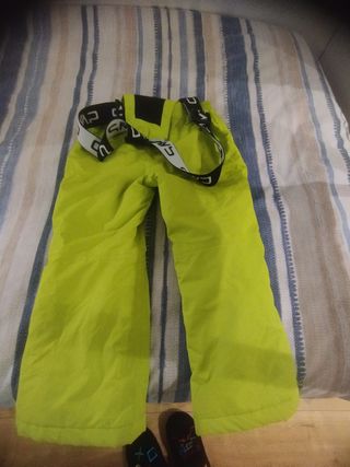 Set da sci blu navy e verde. Buone condizioni