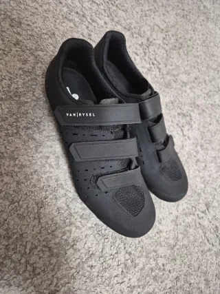 Zapatillas ciclismo VAN RYSEL negras Spinning