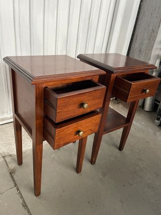 Pareja Mesitas de Noche Madera maciza