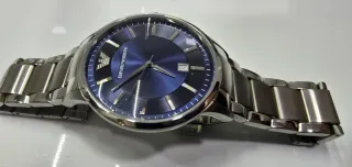 Reloj Emporio Armani Azul y Plateado