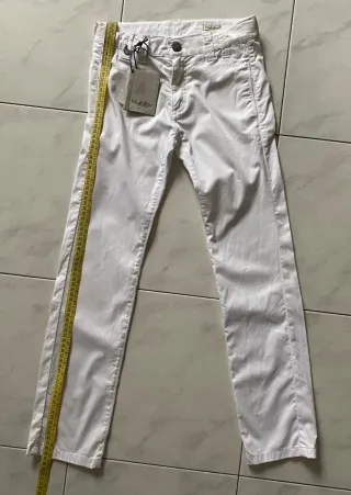 Pantaloni Byblos bianchi tg 8 anni