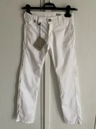 Pantaloni Byblos bianchi tg 8 anni