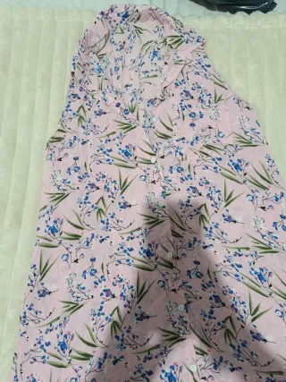 Abito donna fiori rosa taglia unica