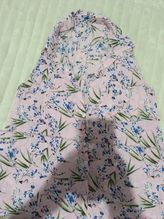 Abito donna fiori rosa taglia unica