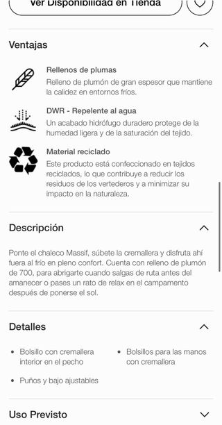 Chaleco The North Face 700 Mujer Talla XS