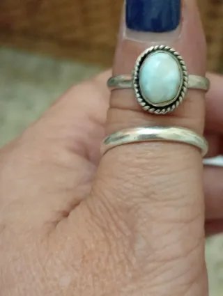 Conjunto Anillo y Pendientes Plata Turquesa