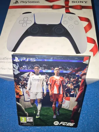 Mando PS5 DualSense Blanco + FIFA 26