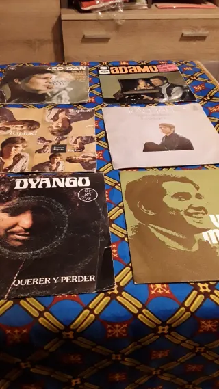 Lote 6 Vinilos Singles Bolero Latino Romántico