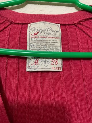 Chaqueta punto Pull & Bear roja talla M