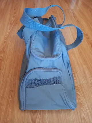 Bolsa de deporte Geonaute azul y gris
