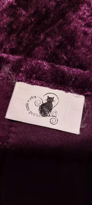 Colcha terciopelo morado 1,80