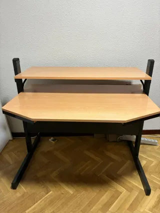 Mesa de estudio/oficina madera y metal