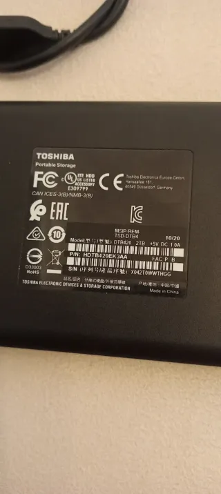 Disco Duro Externo Toshiba 2TB 2.5