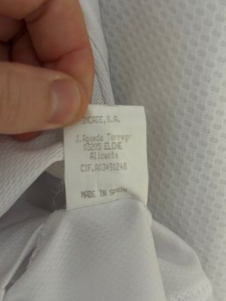 Camiseta Real Madrid Kelme Blanca y Morada 97/98