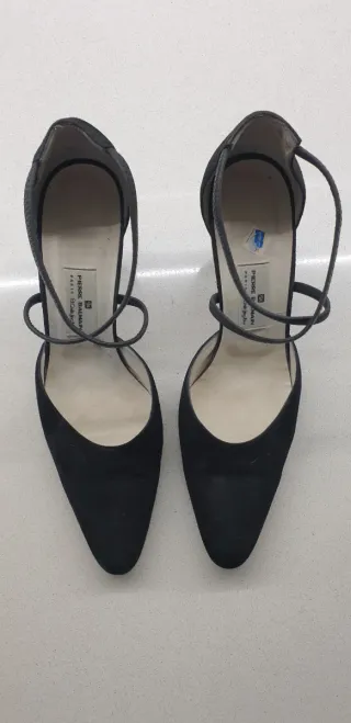 Zapatos Pierre Balmain Piel Charol Negro Tacon