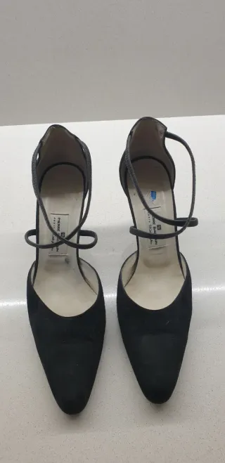 Zapatos Pierre Balmain Piel Charol Negro Tacon