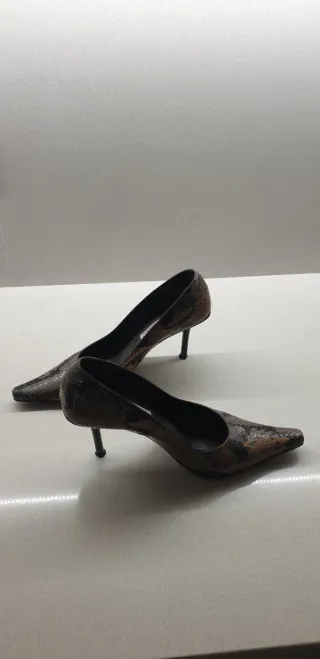 Zapatos Pierre Balmain Piel Charol Negro Tacon