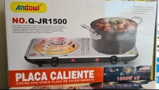 Fornello Elettrico Doppio 1500W x2 Andowl