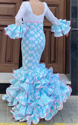 Traje de Flamenca Lunares Talla 38/40