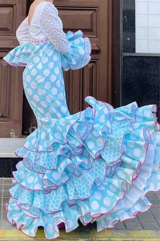 Traje de Flamenca Lunares Talla 38/40