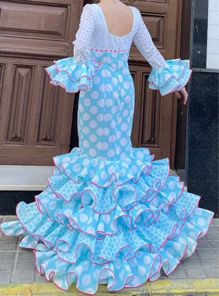Traje de Flamenca Lunares Talla 38/40
