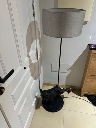 Lámpara de diseño Bulldog Francés Negra