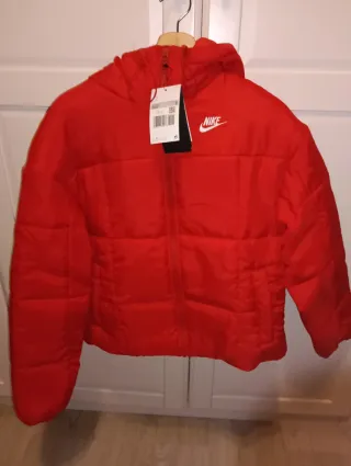 Chaqueta Nike acolchada roja mujer