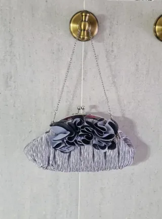 Capa y Bolso de Fiesta Gris