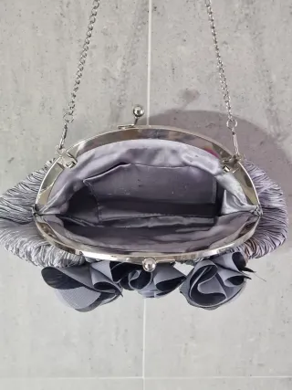 Capa y Bolso de Fiesta Gris