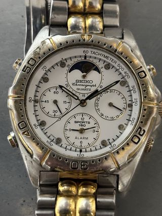 Reloj Seiko Chronograph Quartz Dorado/Plateado