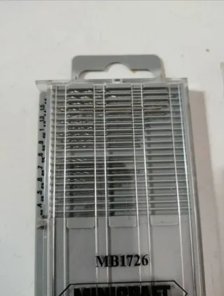 Juego 20 micro brocas HSS 0.3-1.6mm