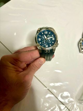 Reloj Lotus Cronógrafo Azul y Plata