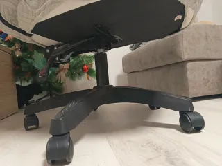 Silla de escritorio polipiel blanco hueso