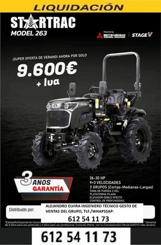 MINI TRACTORES AGRÍCOLAS NUEVOS y REACONDICIONADOS