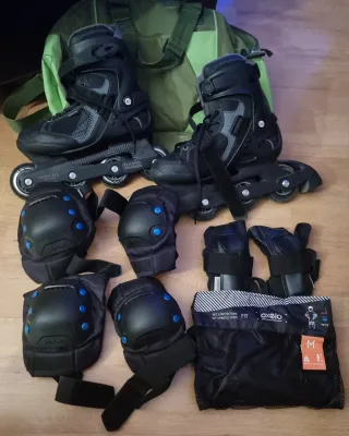 Patines Oxelo Talla 40 + Pack Protección