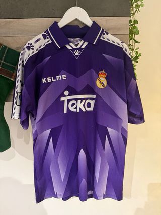 Camiseta Real Madrid Kelme Morada 96/97 original