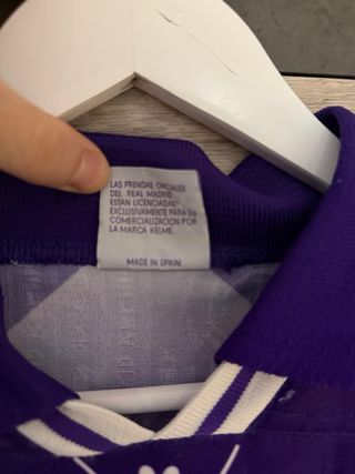 Camiseta Real Madrid Kelme Morada 96/97 original