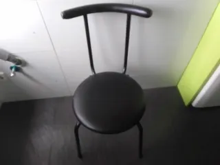 Sillas de cocina negras 4 uni)solo conjunto