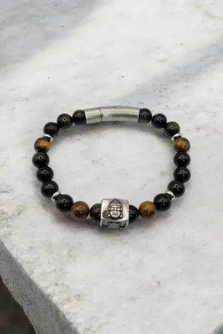 Pulsera de hombre con cuentas
