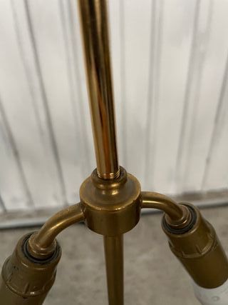 Lámpara de pie dorada bronce macizo
