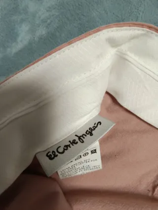 Pantalón mujer pana rosa El Corte Inglés T48