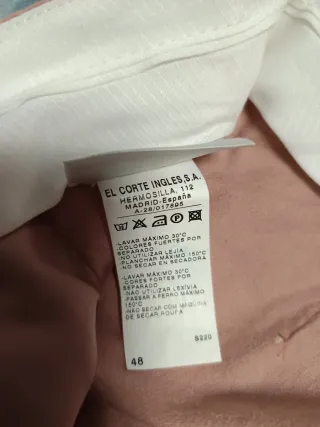 Pantalón mujer pana rosa El Corte Inglés T48
