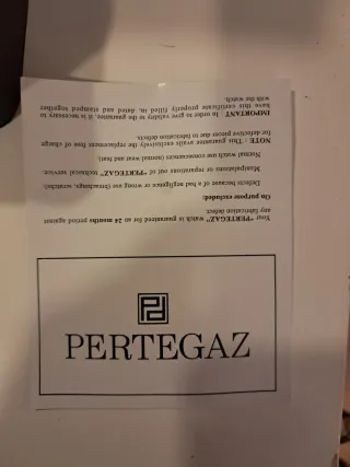 Reloj Pertegaz Negro y Plateado