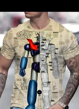 Camiseta Mazinger Z - Diseño Planos