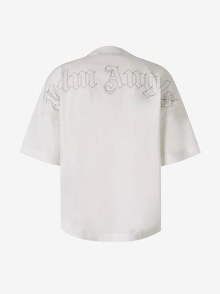 Camiseta Palm Angels Blanca Logo
