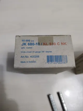 2 Cajas Grapas para grapadora neumatica