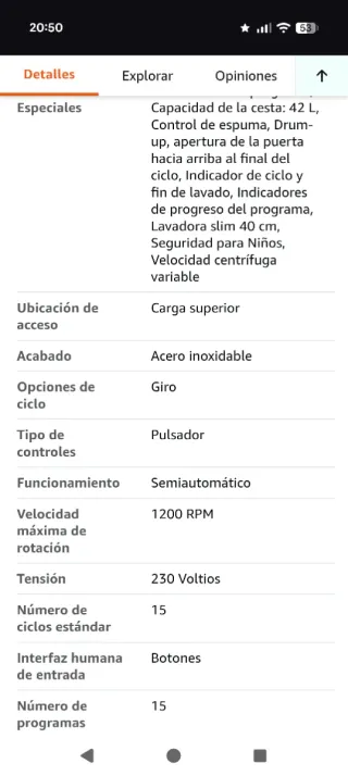 Lavadora Carga Superior Whirlpool 6kg