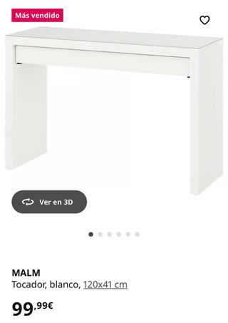 Tocador Ikea Madera y Cristal